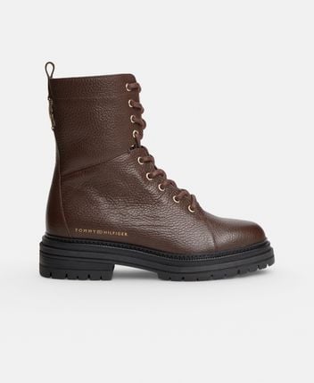 Lace-up ankle boot