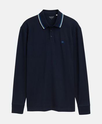 Long-sleeved polo shirt