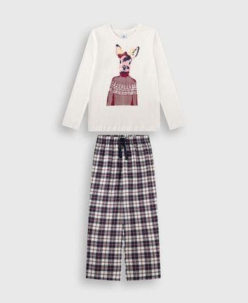 Long-sleeved shirt and trousers set