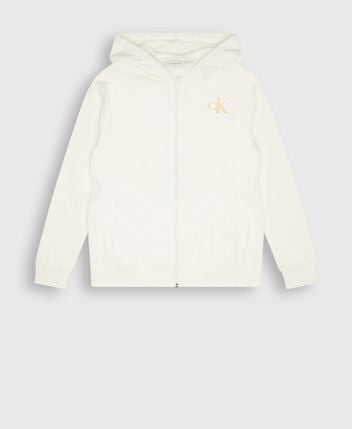 Hooded sweat jacket Monogram Flock