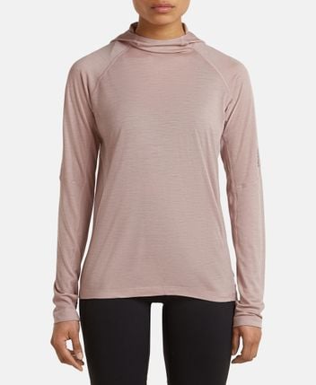 Wool long-sleeved top