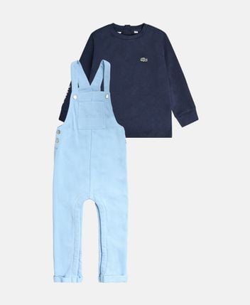 Pullover and dungarees set