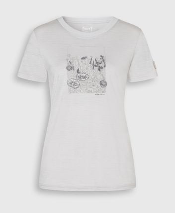 Wool-blend functional shirt Flower Field