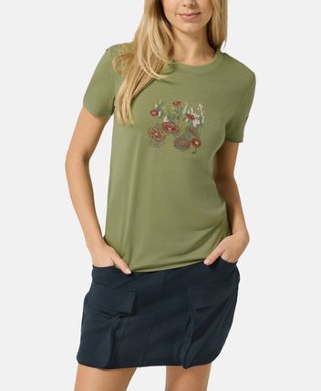 Wool-blend functional shirt Flower Field Bio