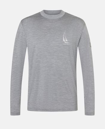 Wool-blend functional shirt