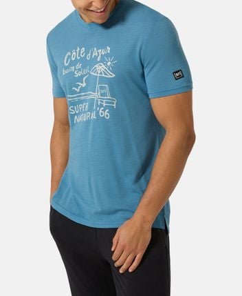 Wool-blend functional shirt COTE D'AZUR