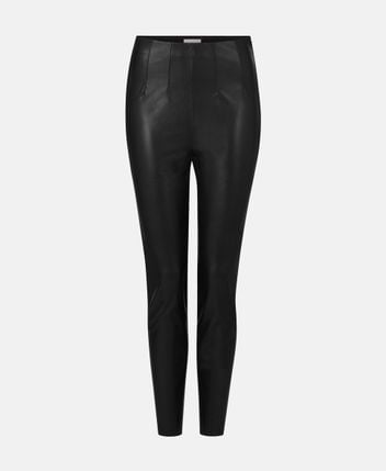 Leather-look leggings