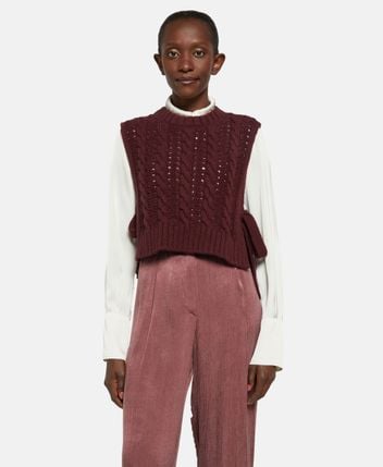 Wool sleeveless pullover Loudia