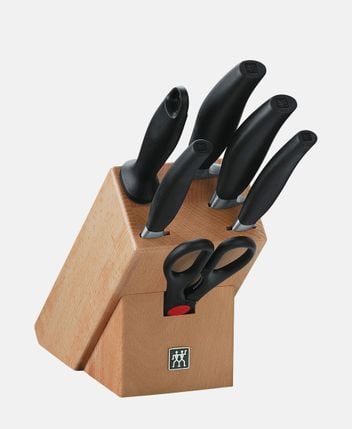 Knife block and knives, 7 pieces Five Star