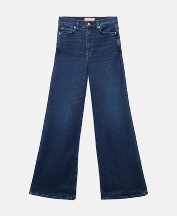 Flared jeans & denim waistcoat set