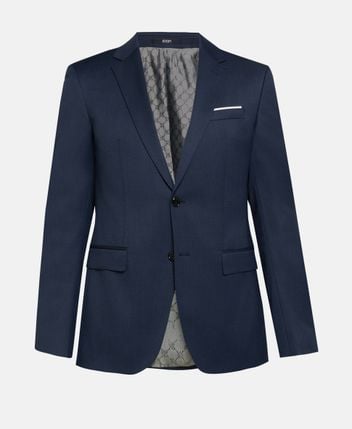 Wool-blend suit jacket