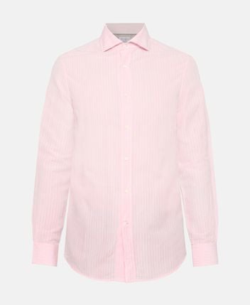 Linen-blend shirt