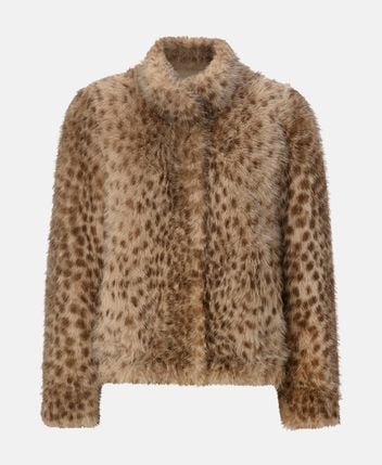 Faux fur jacket Marbled