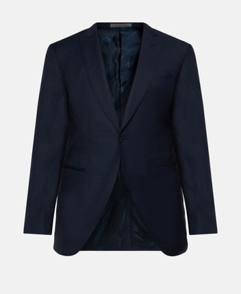 Wool-blend suit jacket