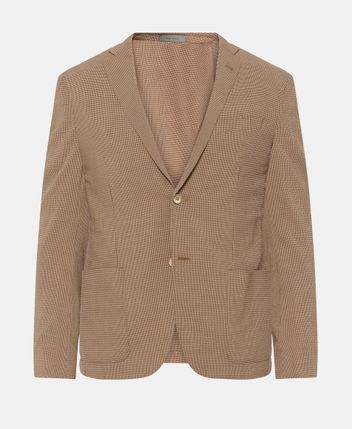 Wool-blend suit jacket