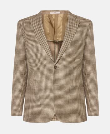 Wool-blend suit jacket