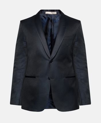 Wool-blend suit jacket