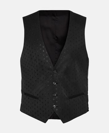 Wool-blend waistcoat