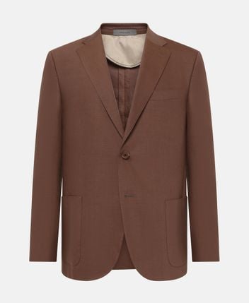 Wool-blend suit jacket