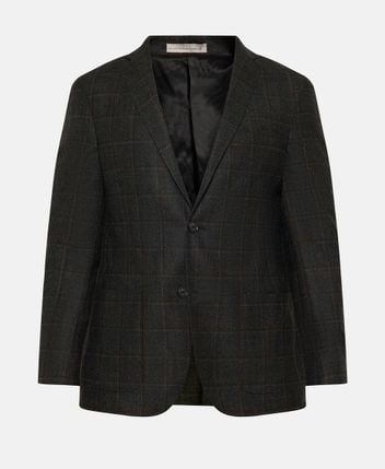 Wool-blend suit jacket