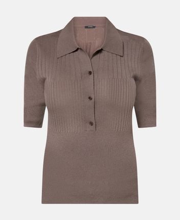 Woolen polo shirt