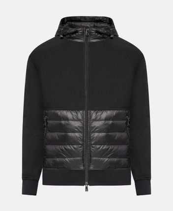 Hybrid down jacket