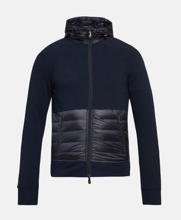Hybrid down jacket