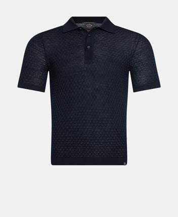 Woolen polo shirt