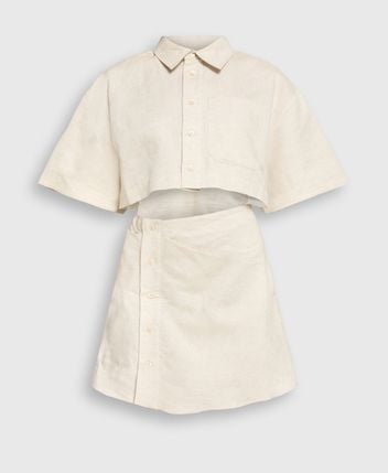 Linen-blend dress La Robe Arles