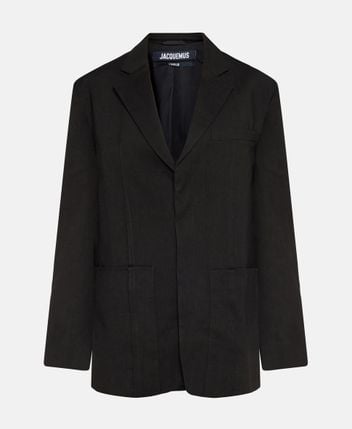 Wool-blend blazer