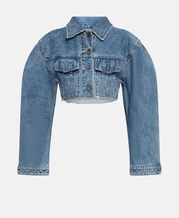 Cropped denim jacket Tabac
