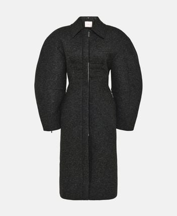 Wool-blend coat