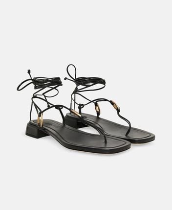 Sandals with calf lacing Onyxia