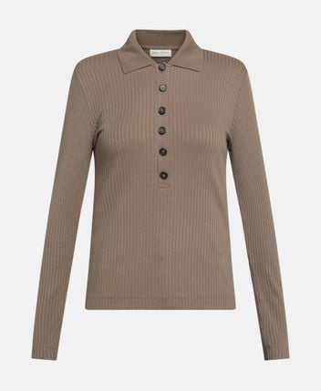 Knitted polo shirt