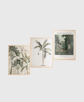 Framed pictures, set of 3