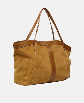 Leather tote bag