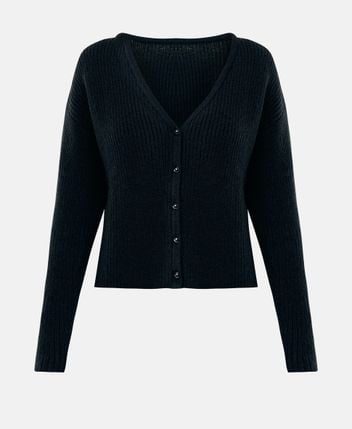 Wool-blend cardigan
