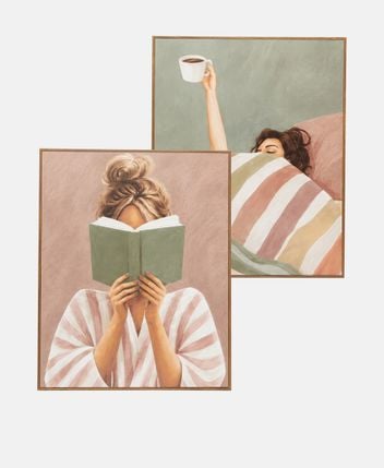 Framed pictures, set of 2 Relaxation