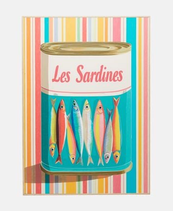 Framed picture Canned Sardines