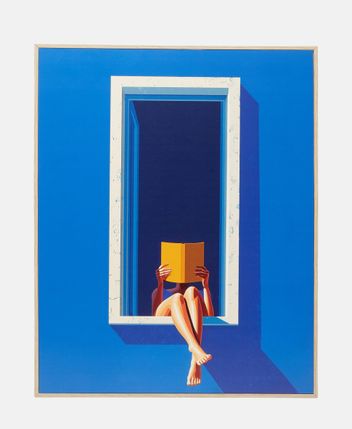 Framed picture Blue Window