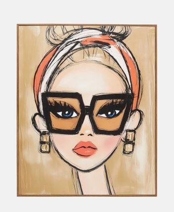 Framed picture Girls Face