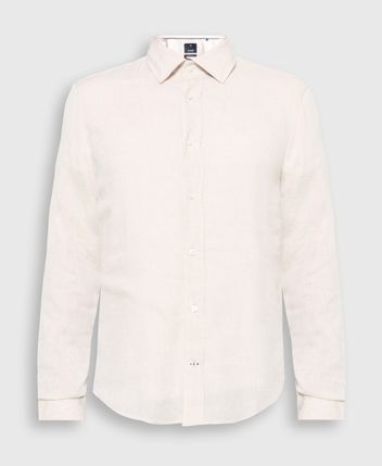 Linen-blend shirt