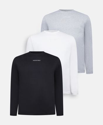 Long-sleeved top, pack of 3