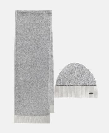 Wool-blend beanie and scarf set Yago