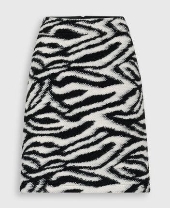 Wool-blend skirt
