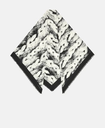 Wool-blend scarf