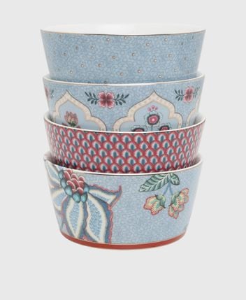 Bowl set, 4 pcs Flower Festival