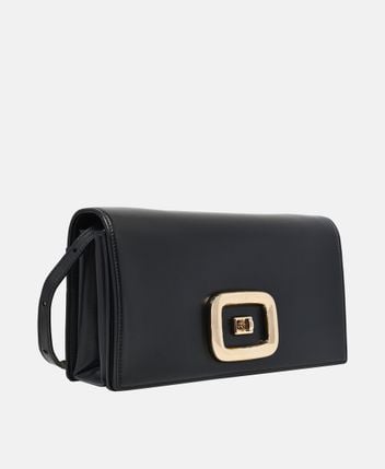 Leather cross body bag Choc
