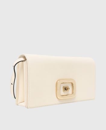 Leather cross body bag Choc