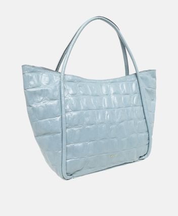 Leather shopper